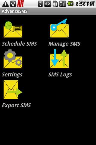 AdvanceSMS Android app AdvanceSMS