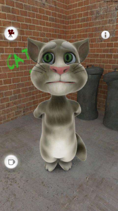 Talking Tom Android also allows to Record videos of him and share them ...