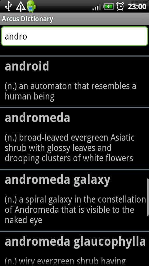 Arcus Dictionary for Android Arcus Dictionary for Android