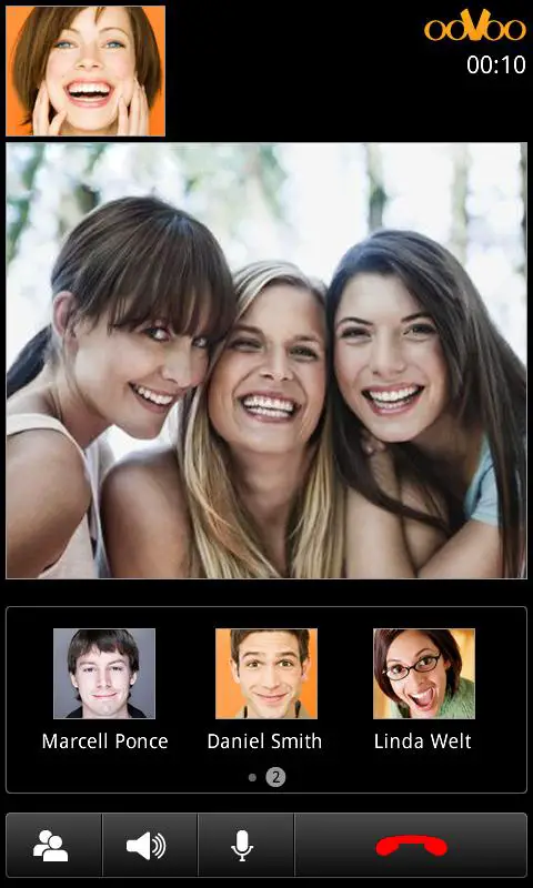 Screenshot of ooVoo Video Chat Android App
