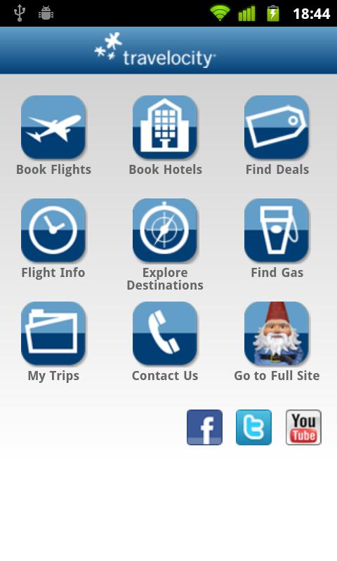 Download Travelocity Android app Screenshot of Travelocity Android app