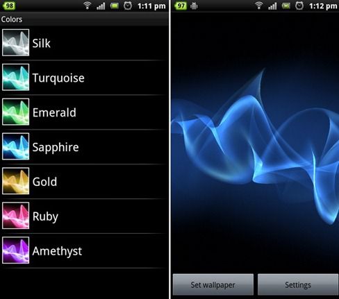 Live Wallpaper on Download Cosmic Flow Live Wallpaper For Your Android Phone  Ported