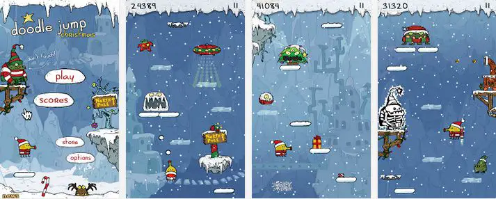 Doodle Jump Christmas Special android game