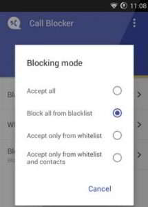 Call Blocker Free - Blacklist android app