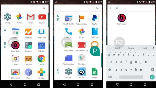 Download Android M launcher apk and install on an Android device