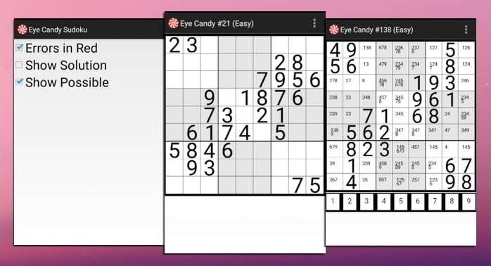Eye Candy Sudoku - Sudoku Android App [Review]