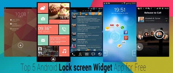 Top 5 Android Lock screen Widget App gratis