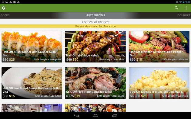 Groupon - Daily Deals, Coupons android widget