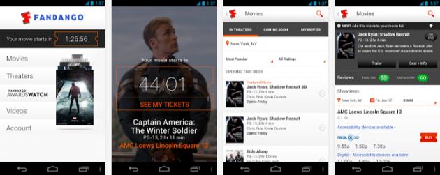 Fandango Movies app for android