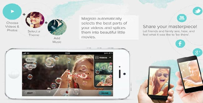 Magisto Magical iphone Video Editor app for iOS