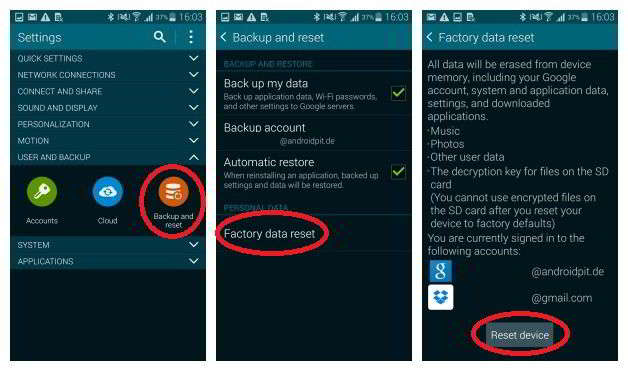 How to normal Reset Galaxy S5 or factory reset samsung galaxy s5