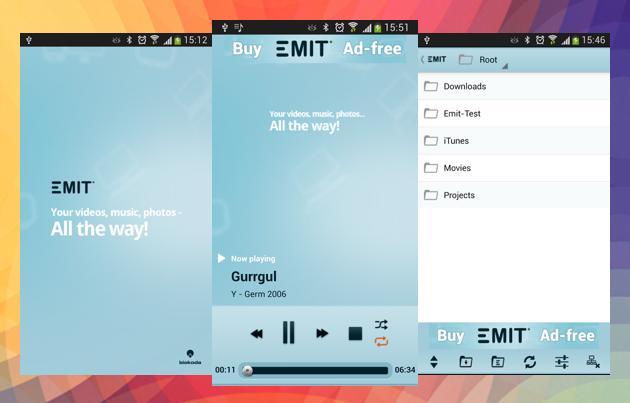 Emit Free andoird app for streaming videos from pc to andorid