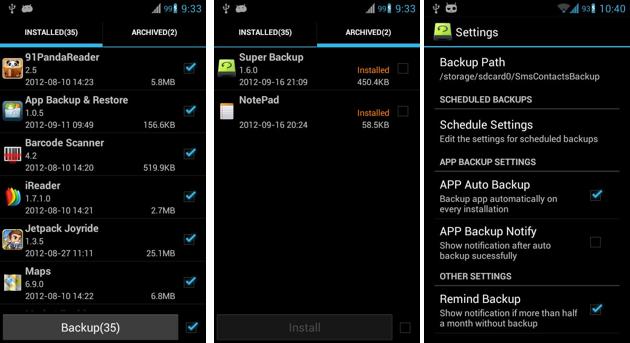 Super Backup - SMS & Contacts app