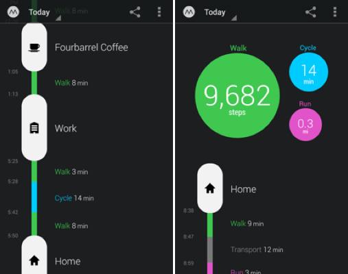 moves android fitness app