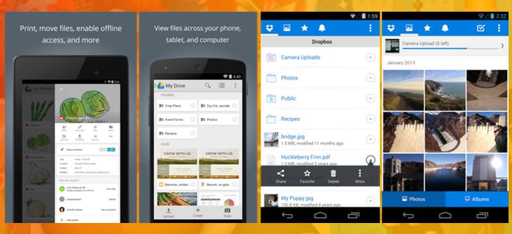 Essential Android Apps - google drive dropbox