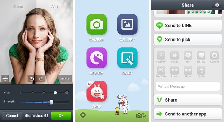 LINE camera - Selfie app & Collage with android phone