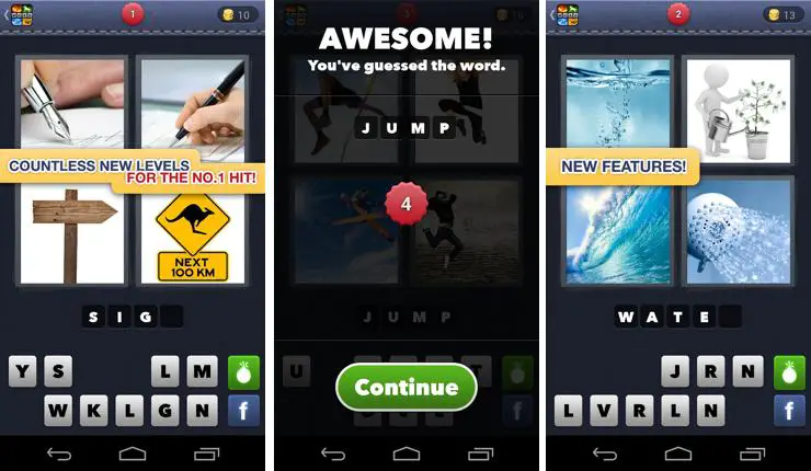 4 Pics 1 Word android puzzle game