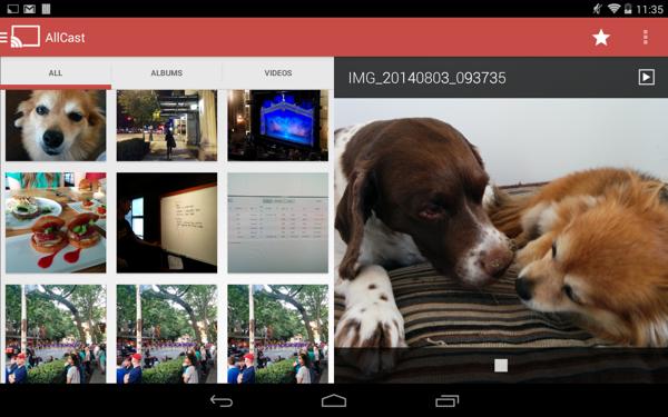 AllCast Android app to stream local content to chromecast