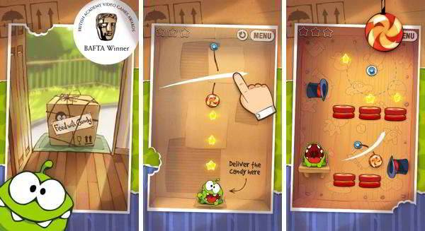 Cut the Rope FULL FREE - top android phyiscs game