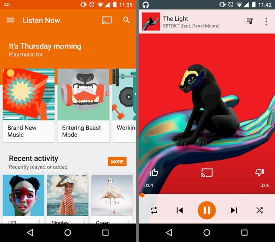 Google Play Music app