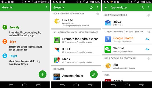 Greenify - android battery saver app