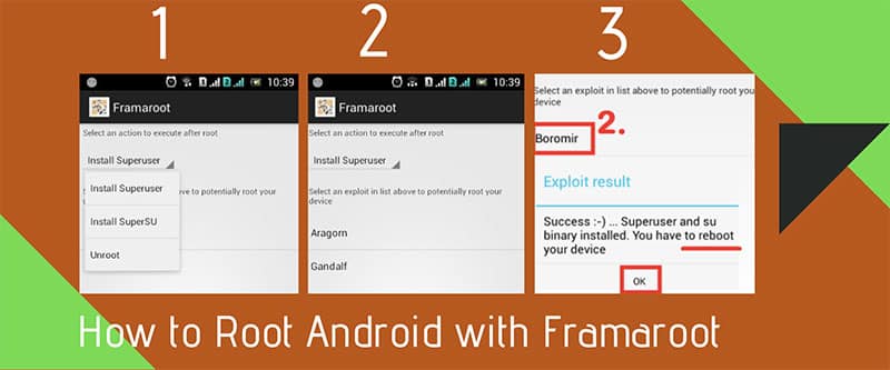 How to root android with Framaroot