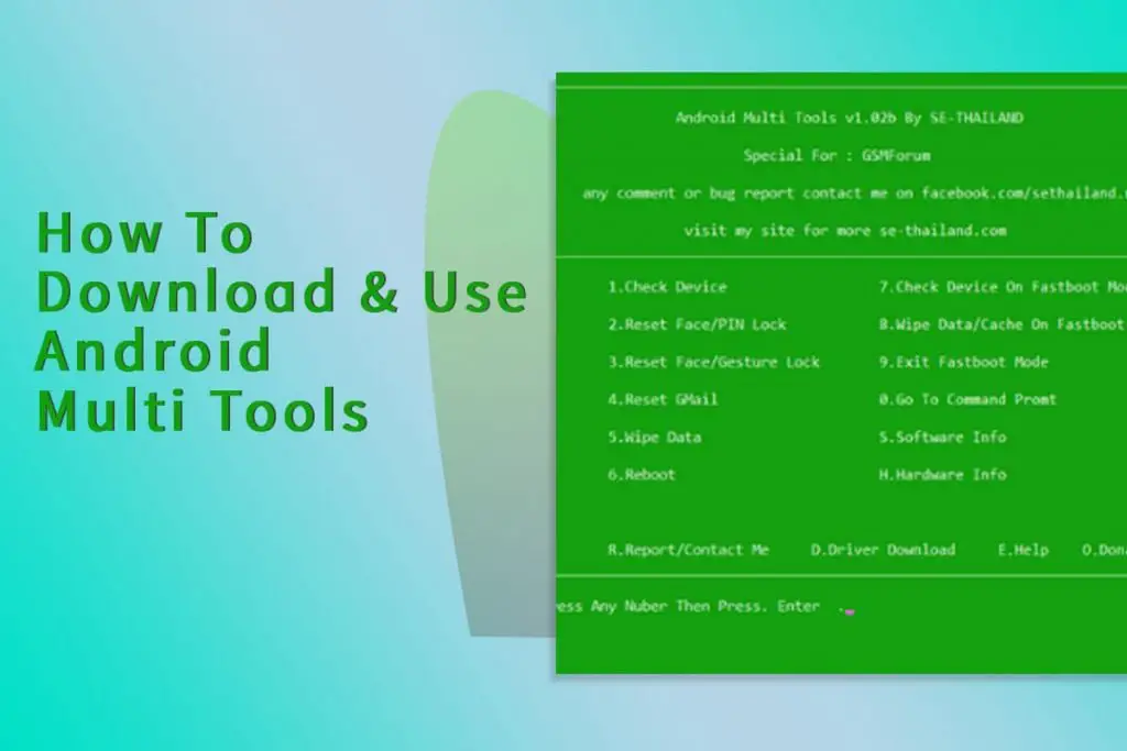 unlock the tablet using android multi tool software
