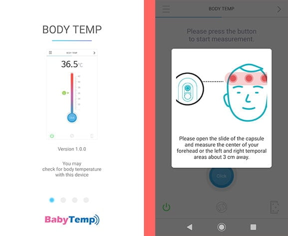 BabyTemp Thermometer app