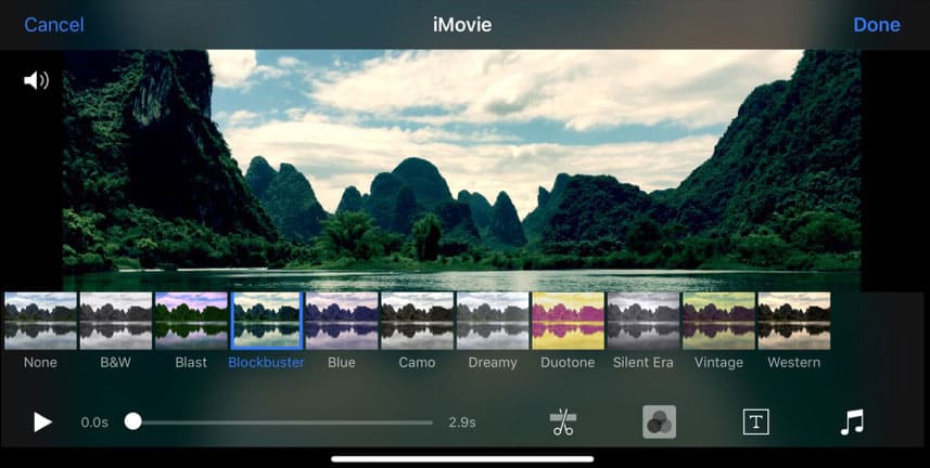 iMovie app for iPhone/iPad