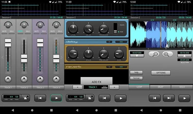 J4T Multitrack song Recorder for mobile