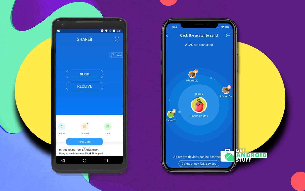 how to transfer files from iphone to android using shareit