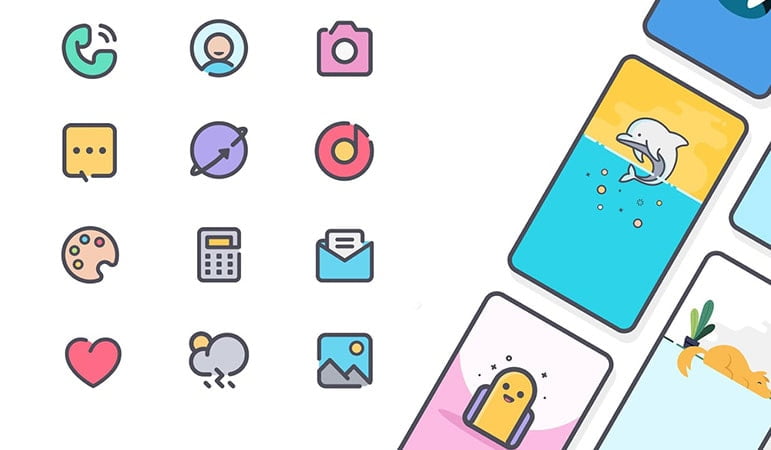 Best Cartoon Icon pack for android