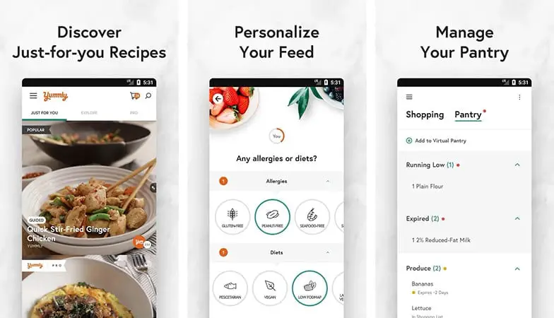 Yummly cooking app for christmas