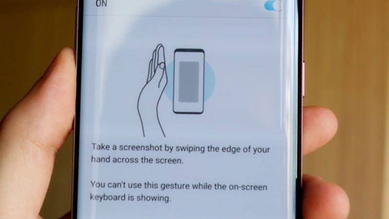 swipe your palm to capture screenshot on galaxy s