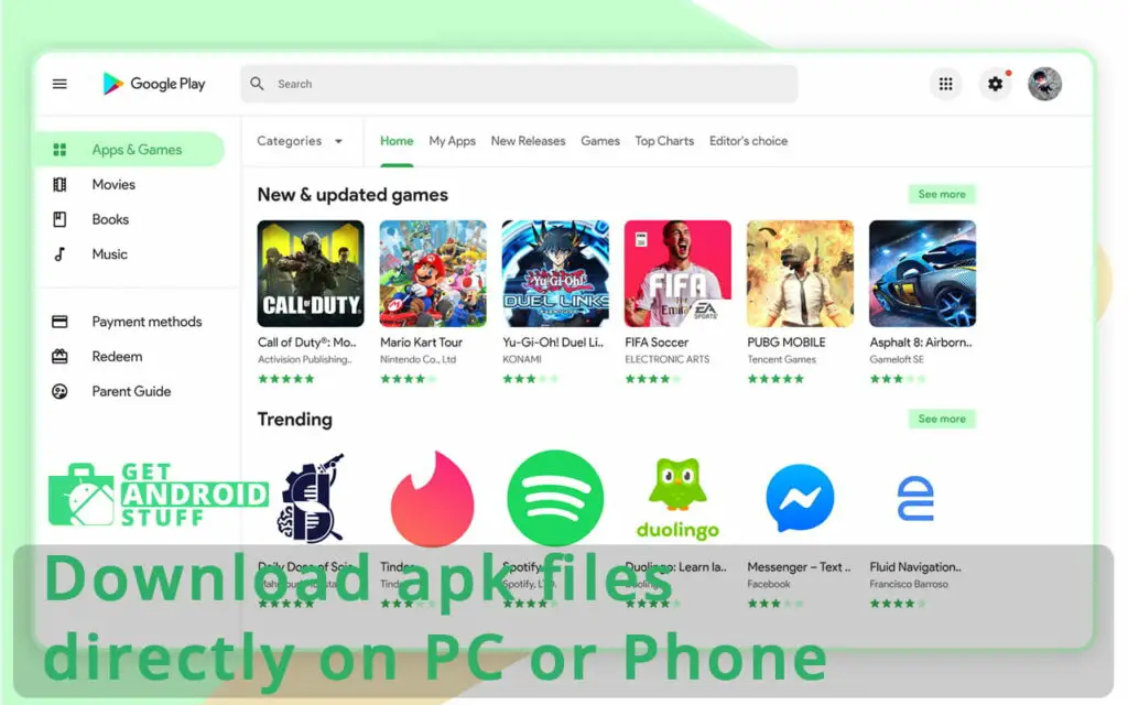 APK Leecher  - Download apk files
directly to PC or Phone