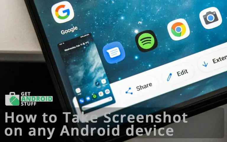 Take Screenshot on Android phone or tablet