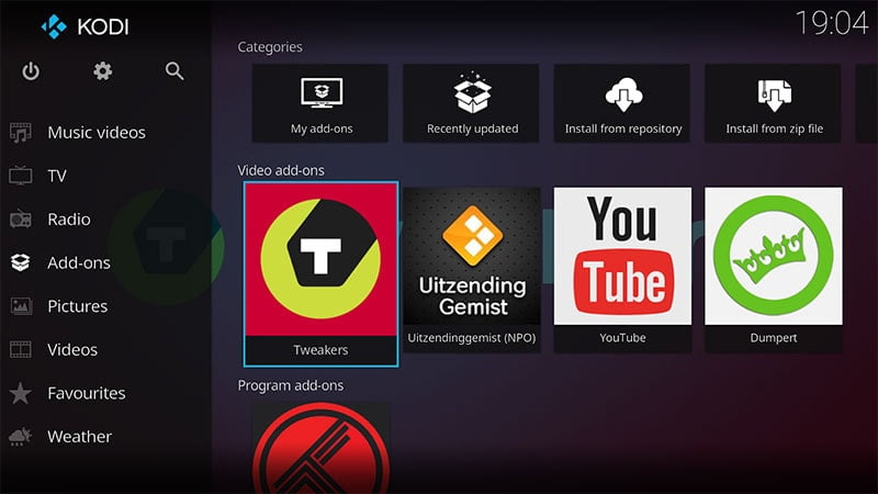 Kodi media player for android
