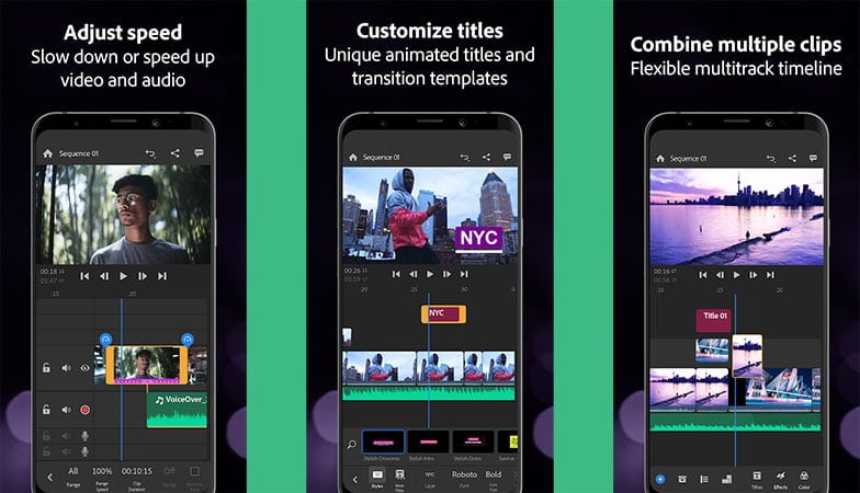 Adobe Premiere Rush — professional Video Editor for android
