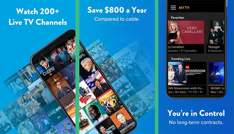 Sling Live tv app for android