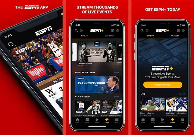 ESPN football nfl app for iphone