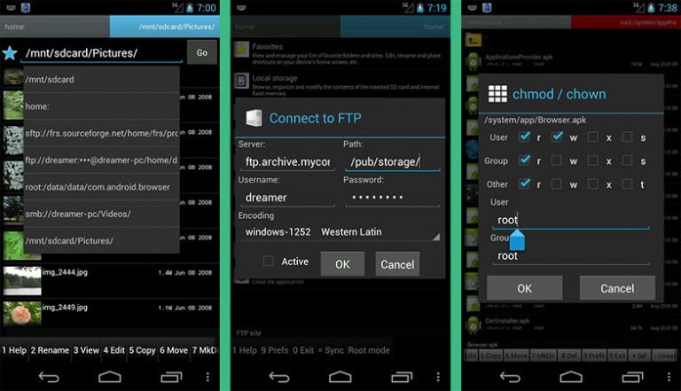 android ftp server root access
