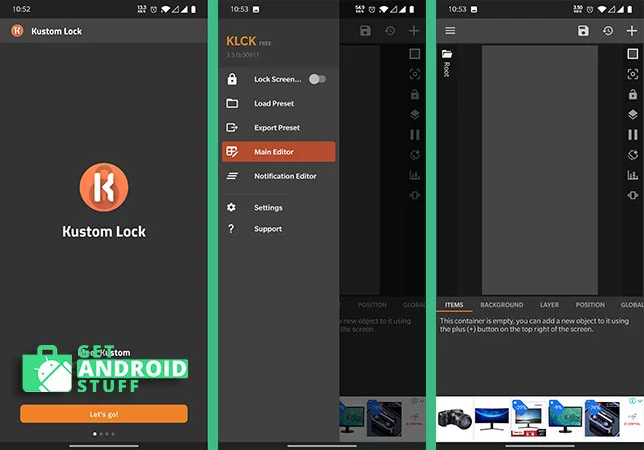 KLCK Kustom Lock Screen Maker für Android