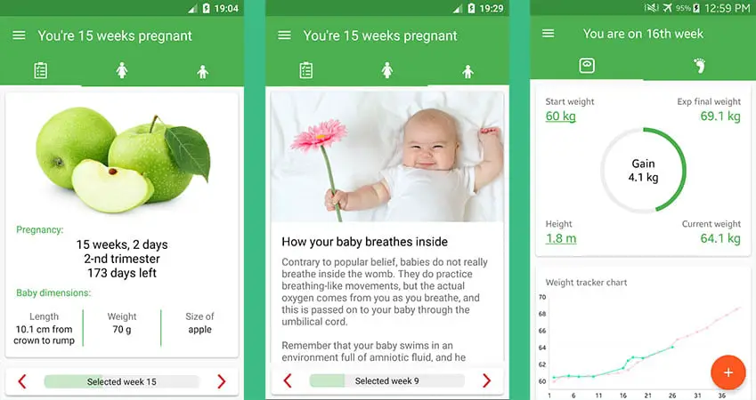 Pregnancy Week By Week tracker app for android