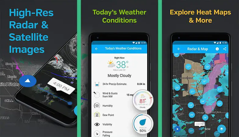 Weather Underground android app