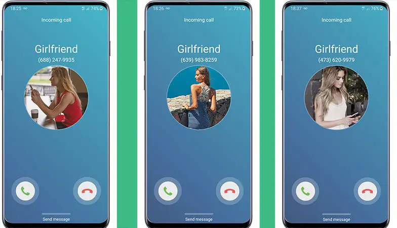 Fake call girlfriend prank app for android
