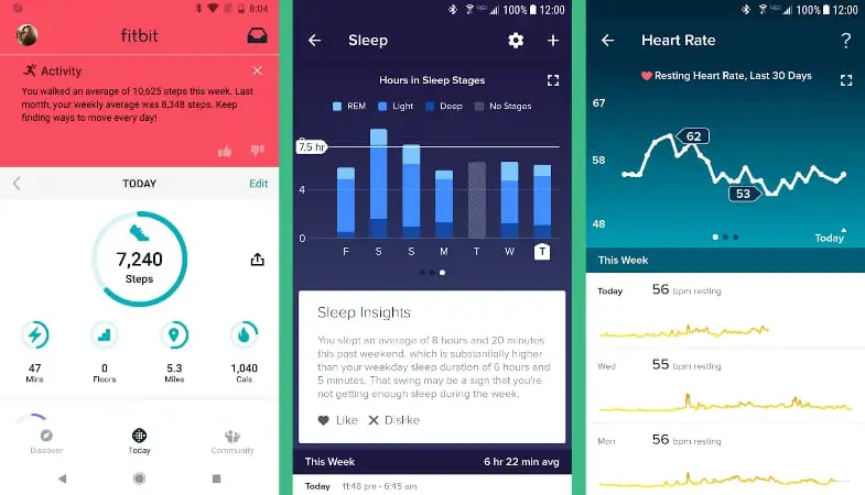 Fitbit fitness tracker app for android