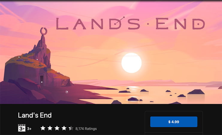 Land's End Gear VR game