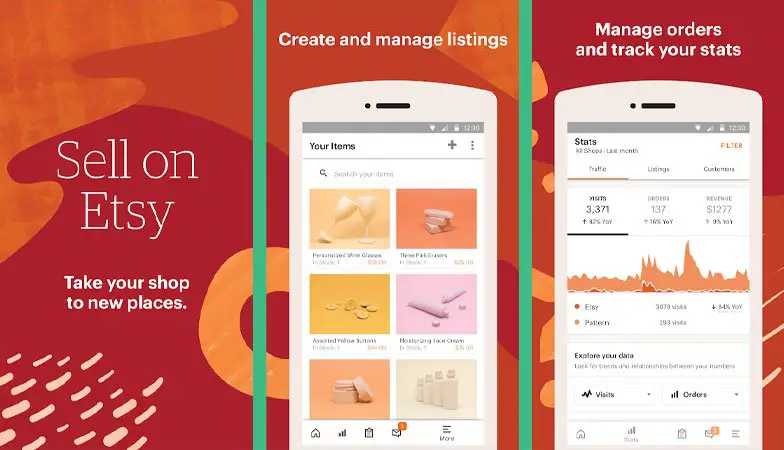 Sell on Etsy android money making app