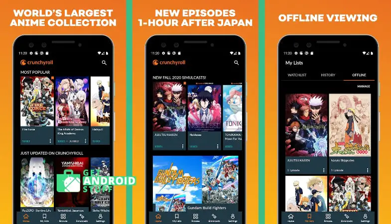  Crunchyroll android anime app
