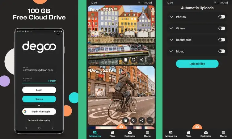 Degoo - 100 GB Free Cloud Storage android app